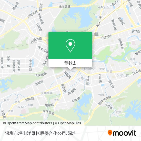 深圳市坪山洋母帐股份合作公司地图