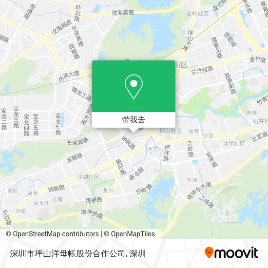 深圳市坪山洋母帐股份合作公司地图