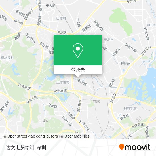 达文电脑培训地图