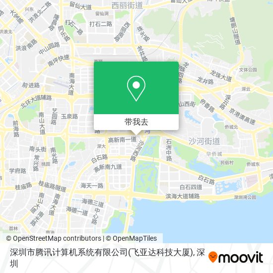 深圳市腾讯计算机系统有限公司(飞亚达科技大厦)地图