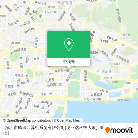 深圳市腾讯计算机系统有限公司(飞亚达科技大厦)地图
