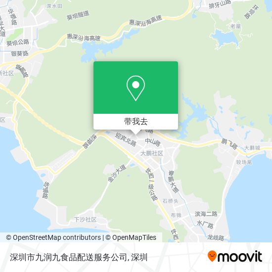 深圳市九润九食品配送服务公司地图