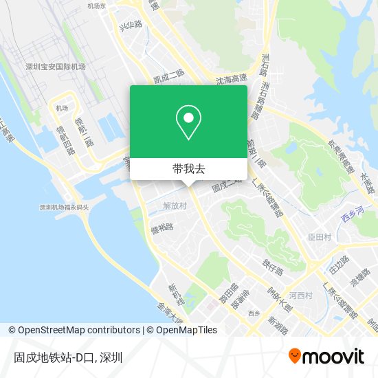 固戍地铁站-D口地图