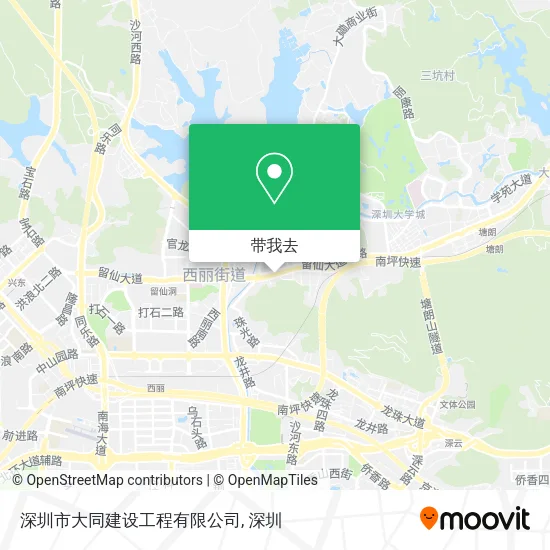 深圳市大同建设工程有限公司地图