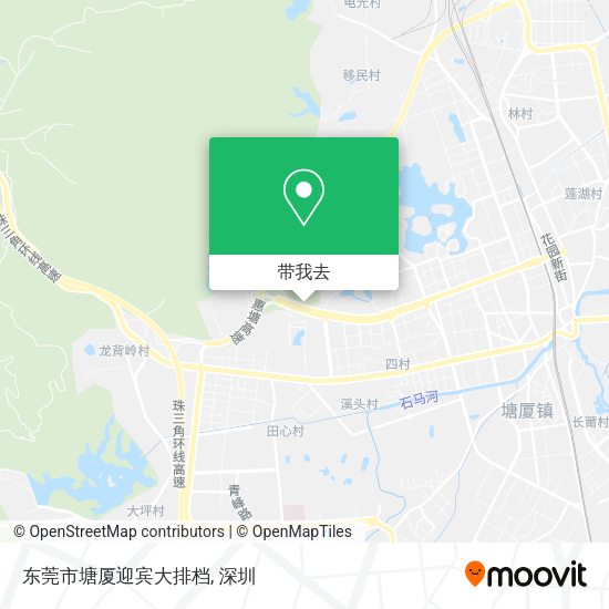 东莞市塘厦迎宾大排档地图