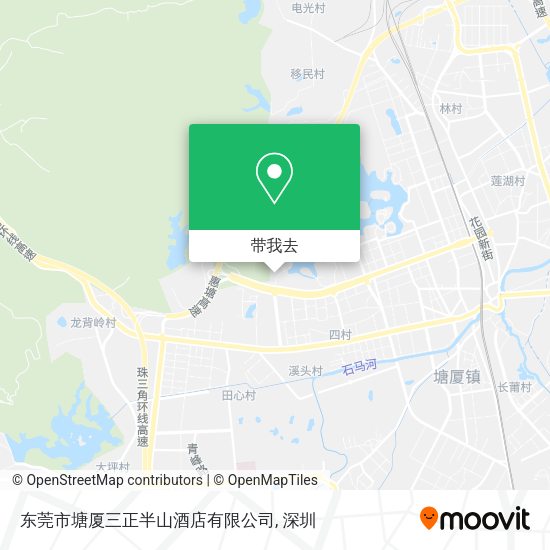 东莞市塘厦三正半山酒店有限公司地图