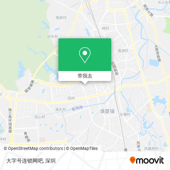 大字号连锁网吧地图