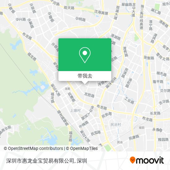 深圳市惠龙金宝贸易有限公司地图