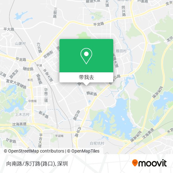 向南路/东汀路(路口)地图