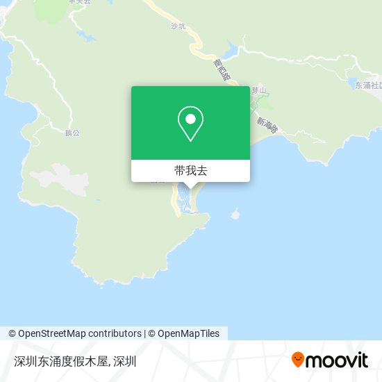 深圳东涌度假木屋地图