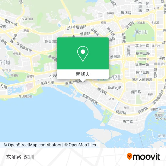 东涌路地图
