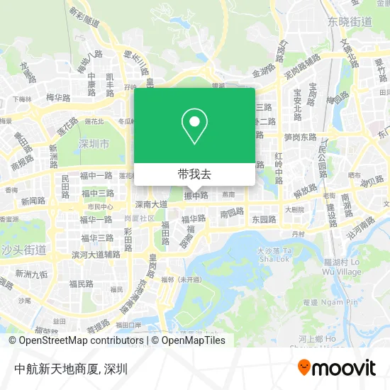 中航新天地商厦地图