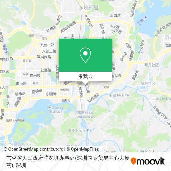 吉林省人民政府驻深圳办事处(深圳国际贸易中心大厦南)地图