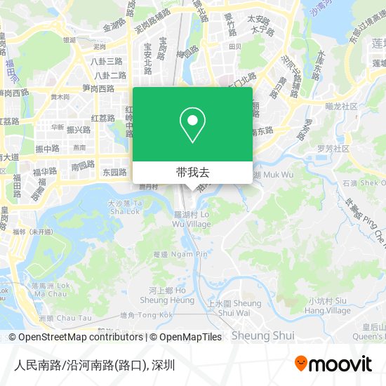 人民南路/沿河南路(路口)地图