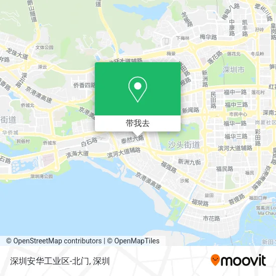 深圳安华工业区-北门地图