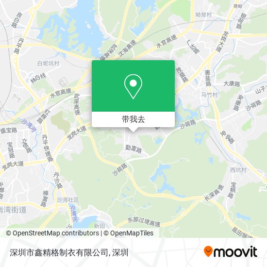 深圳市鑫精格制衣有限公司地图