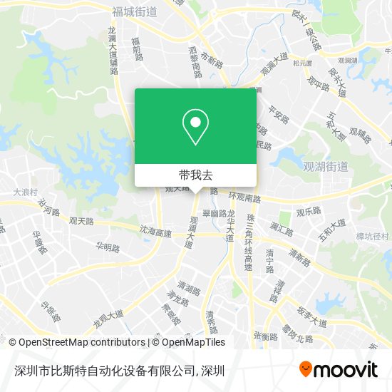 深圳市比斯特自动化设备有限公司地图