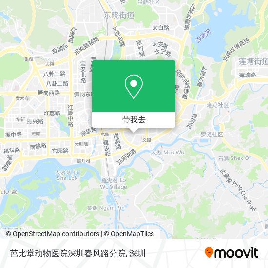 芭比堂动物医院深圳春风路分院地图