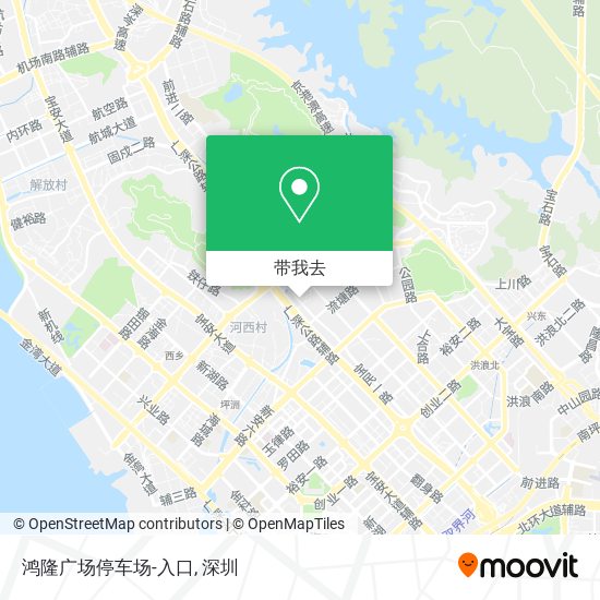 鸿隆广场停车场-入口地图