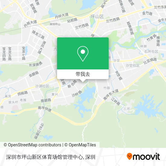 深圳市坪山新区体育场馆管理中心地图
