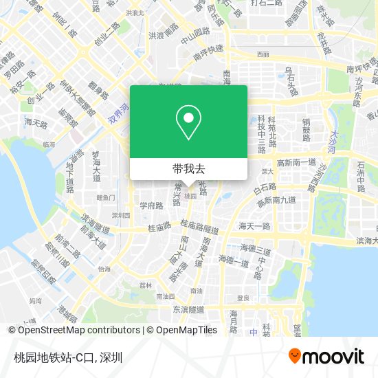 桃园地铁站-C口地图