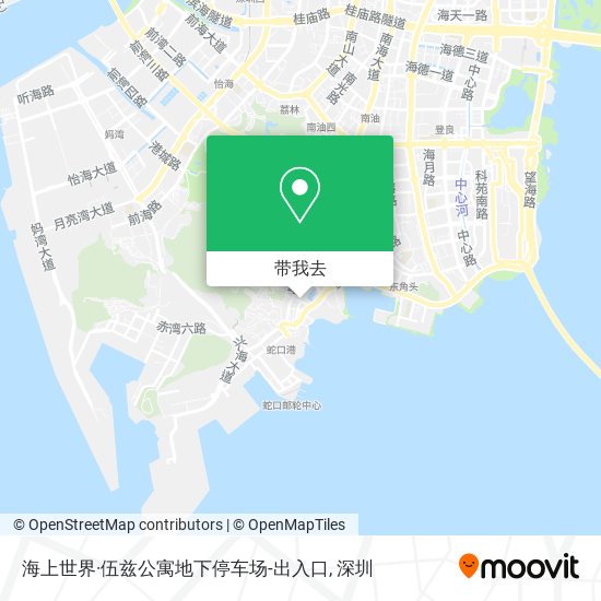 海上世界·伍兹公寓地下停车场-出入口地图