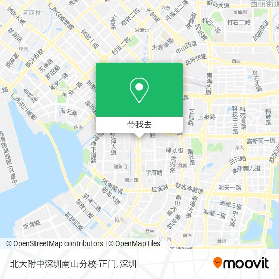 北大附中深圳南山分校-正门地图