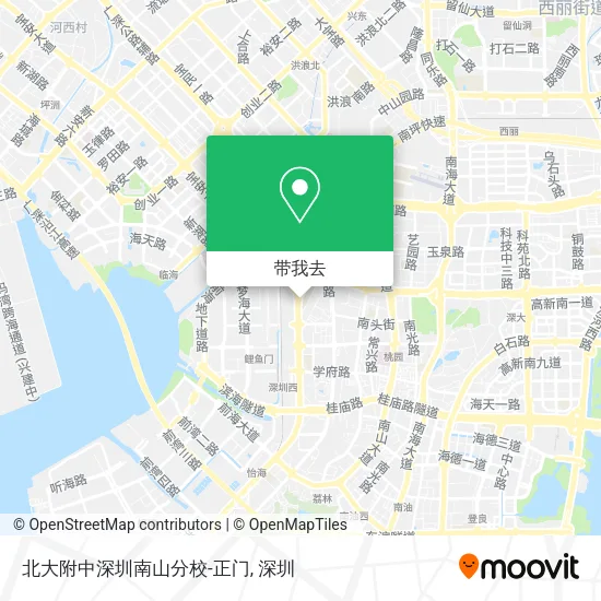 北大附中深圳南山分校-正门地图