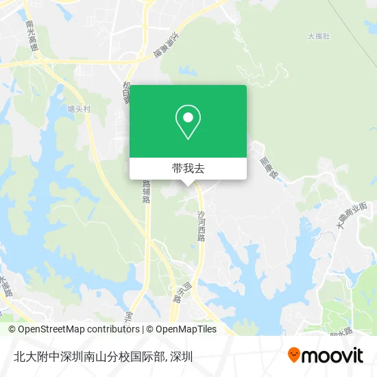 北大附中深圳南山分校国际部地图