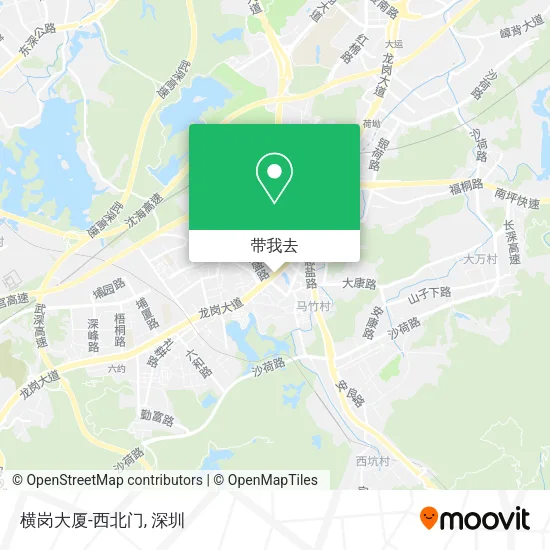 横岗大厦-西北门地图