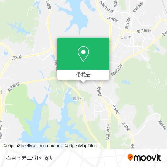 石岩南岗工业区地图