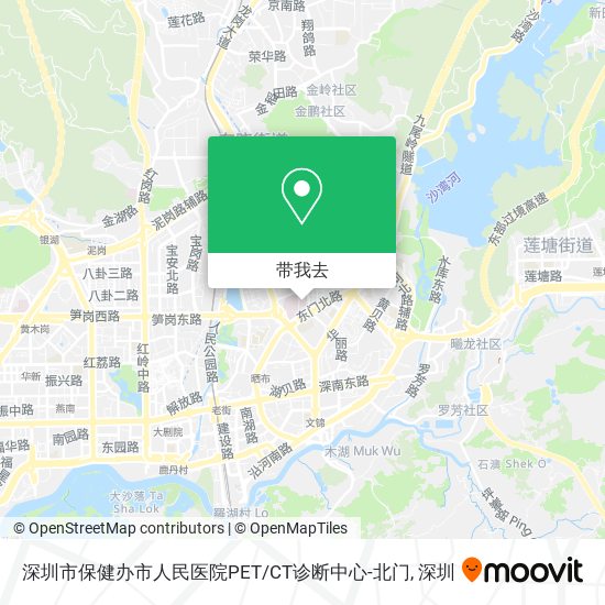 深圳市保健办市人民医院PET/CT诊断中心-北门地图