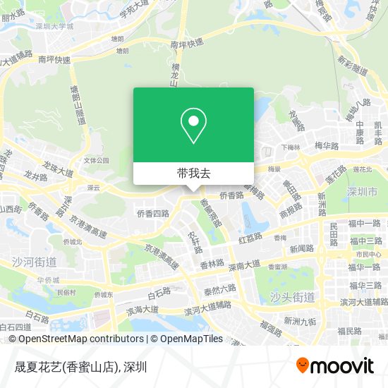 晟夏花艺(香蜜山店)地图