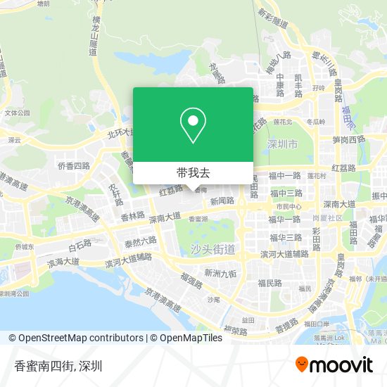 香蜜南四街地图