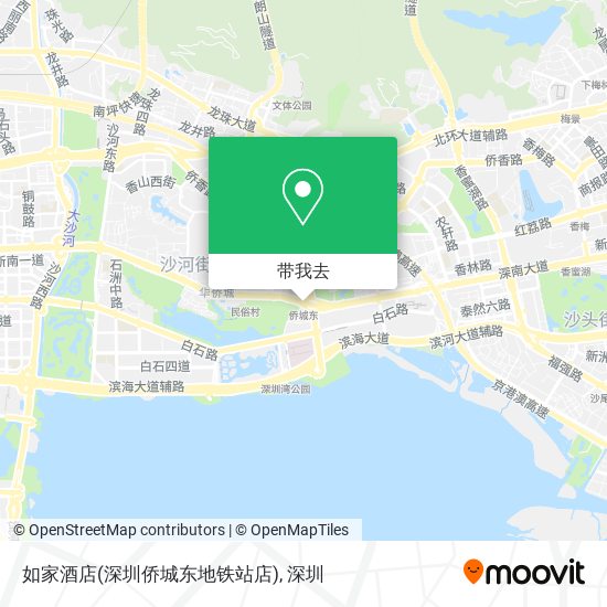 如家酒店(深圳侨城东地铁站店)地图