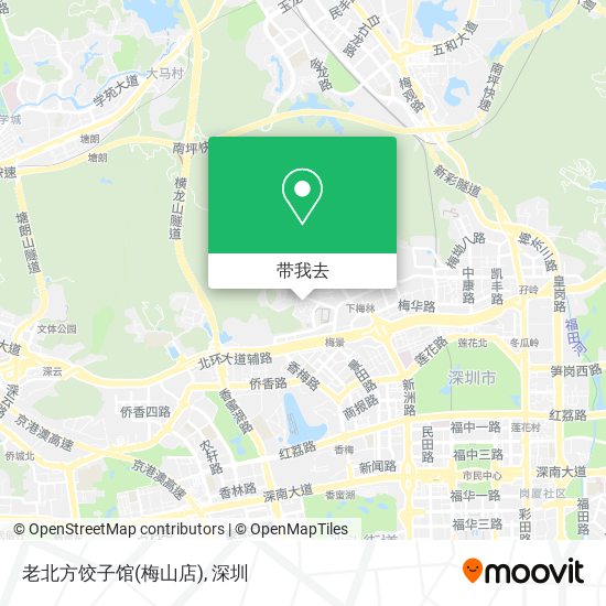 老北方饺子馆(梅山店)地图