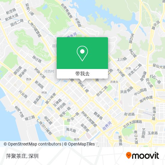 萍聚茶庄地图