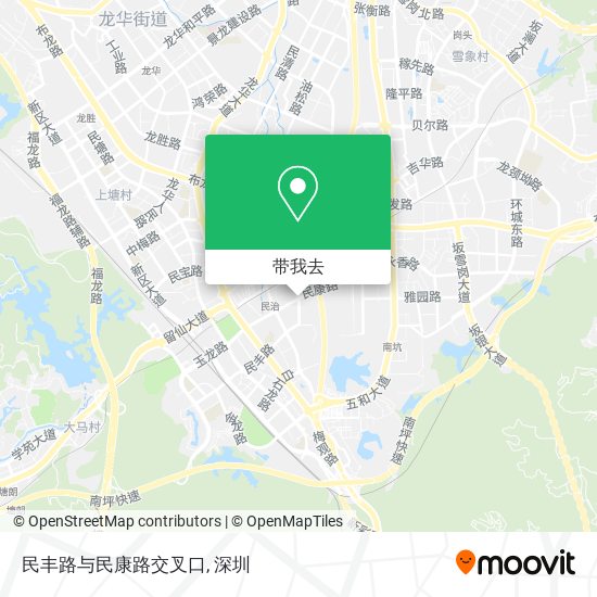 民丰路与民康路交叉口地图