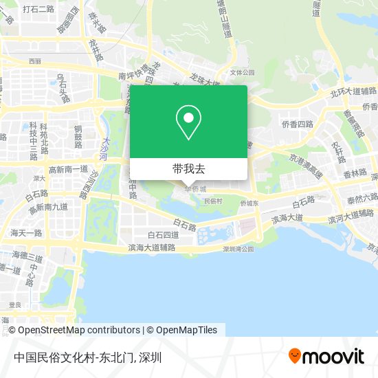 中国民俗文化村-东北门地图