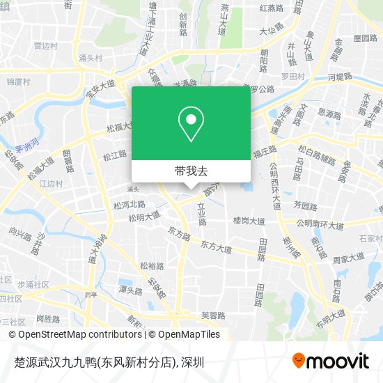楚源武汉九九鸭(东风新村分店)地图