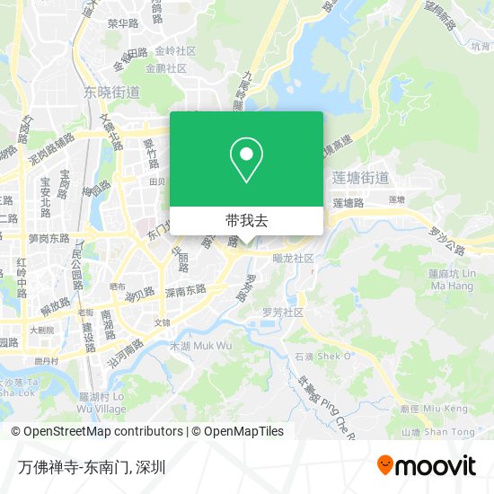 万佛禅寺-东南门地图