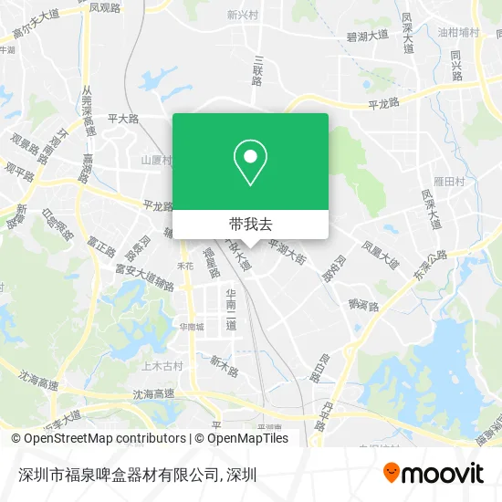 深圳市福泉啤盒器材有限公司地图