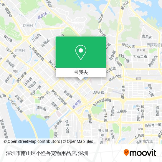 深圳市南山区小怪兽宠物用品店地图