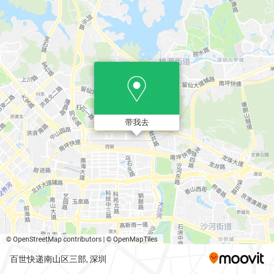 百世快递南山区三部地图