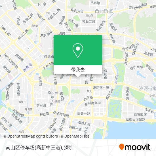 南山区停车场(高新中三道)地图