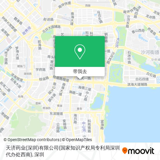 天济药业(深圳)有限公司(国家知识产权局专利局深圳代办处西南)地图