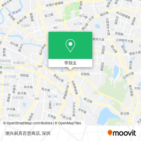 潮兴厨具百货商店地图