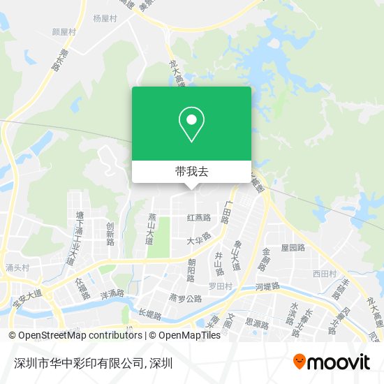 深圳市华中彩印有限公司地图