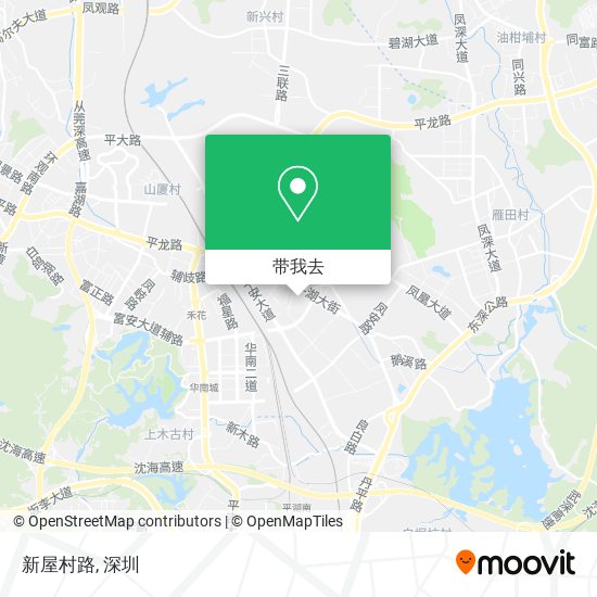 新屋村路地图