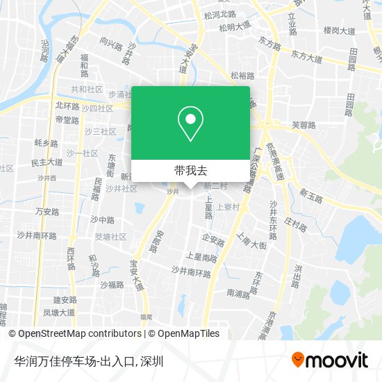 华润万佳停车场-出入口地图